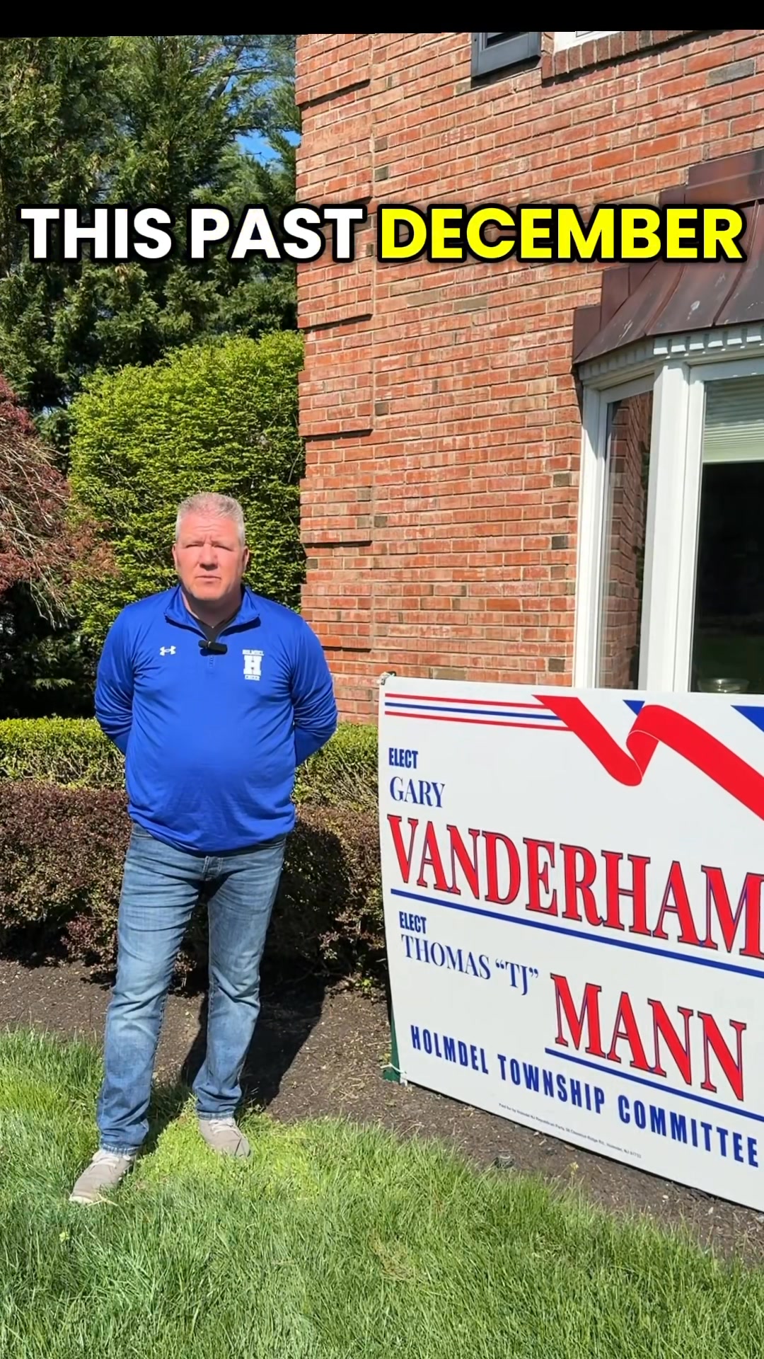 Gary Vanderham & Thomas "TJ" Mann for Holmdel Township Committee